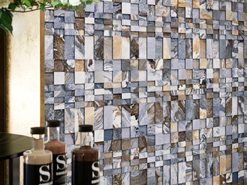 CANYON - Recycled material and technical porcelain mosaic by land porcelanico - view 2